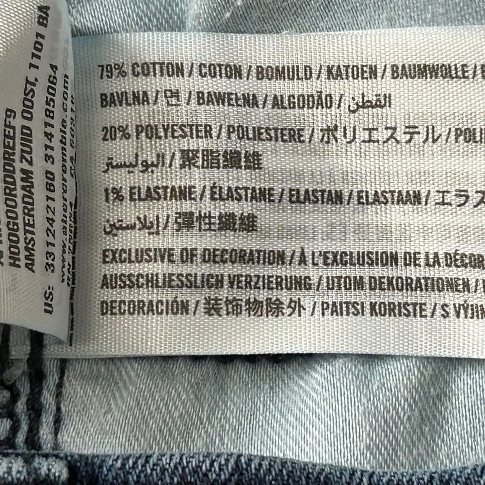 Hollister Jeans 28 X 30 Slim Straight Medium Wash Blue Denim - Picture 9 of 11